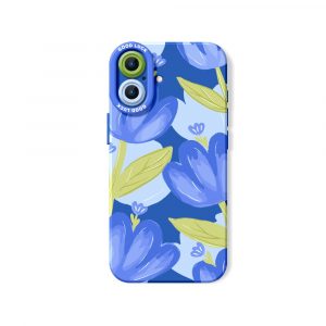 Blue Tulip Bliss Silicone Case for Apple iPhone Series