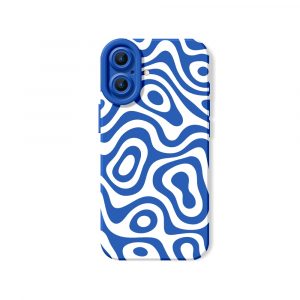Retro Wave Swirl Silicone Case for Apple iPhone Series