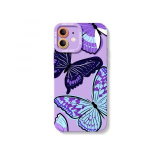 Vibrant Butterfly Delight Silicone Case for Apple iPhone Series