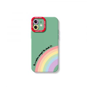 Rainbow Vibes Good Luck Silicone Case for Apple iPhone Series