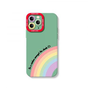 Rainbow Vibes Good Luck Silicone Case for Apple iPhone Series
