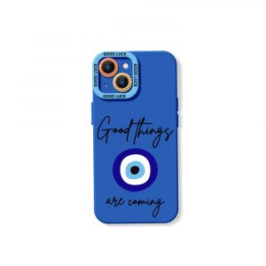 Optimistic Charm Silicone Case for Apple iPhone Series - iPhone 13, Blue