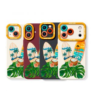 Tropical Surf Vibes Silicone Case for Apple iPhone Series
