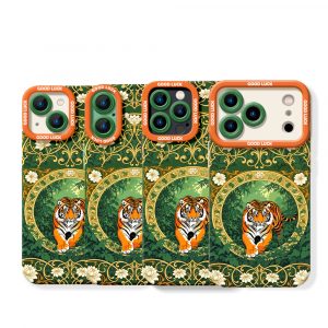Tiger Majesty Luxe Jungle Silicone Case for Apple iPhone Series