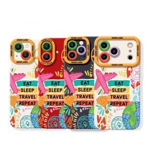 Jetsetters Vibe Eat Sleep Travel Repeat Silicone Case for Apple iPhone Series