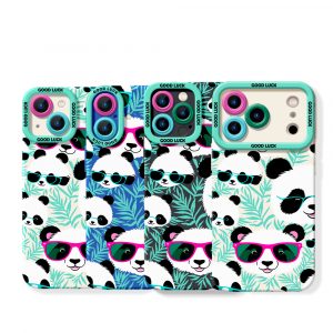 Cool Panda Paradise Silicone Case for Apple iPhone Series