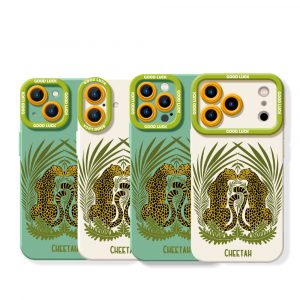 Jungle Cheetah Safari Silicone Case for Apple iPhone Series