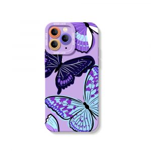 Vibrant Butterfly Delight Silicone Case for Apple iPhone Series