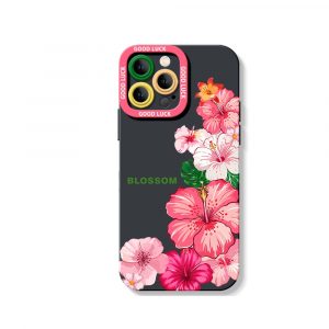 Floral Bloom Delight Silicone Case for Apple iPhone Series
