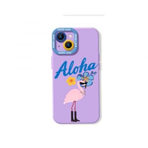 Aloha Flamingo Paradise Silicone Case for Apple iPhone Series