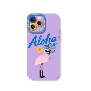 Aloha Flamingo Paradise Silicone Case for Apple iPhone Series