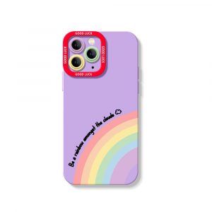Rainbow Vibes Good Luck Silicone Case for Apple iPhone Series