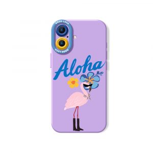 Aloha Flamingo Paradise Silicone Case for Apple iPhone Series