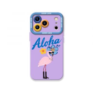 Aloha Flamingo Paradise Silicone Case for Apple iPhone Series