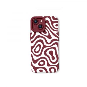 Retro Wave Swirl Silicone Case for Apple iPhone Series