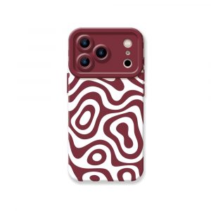 Retro Wave Swirl Silicone Case for Apple iPhone Series