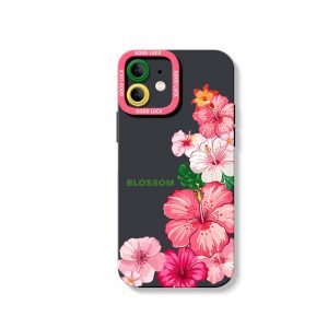 Floral Bloom Delight Silicone Case for Apple iPhone Series