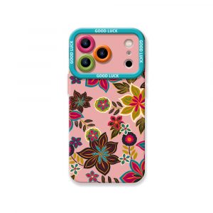 Vibrant Floral Charm Silicone Case for Apple iPhone Series
