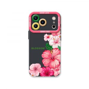 Floral Bloom Delight Silicone Case for Apple iPhone Series