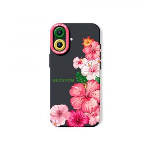 Floral Bloom Delight Silicone Case for Apple iPhone Series