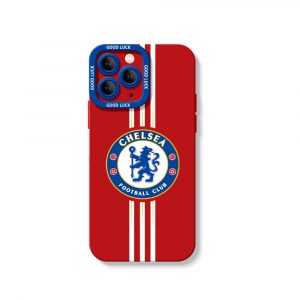 Blue Lion Pride Sport Stripe Silicone Case for Apple iPhone Series