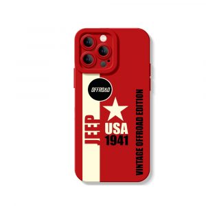 Vintage Offroad Americana Vibe Silicone Case for Apple iPhone Series