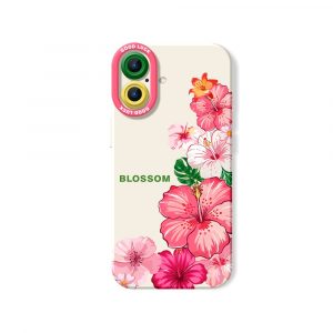 Floral Bloom Delight Silicone Case for Apple iPhone Series