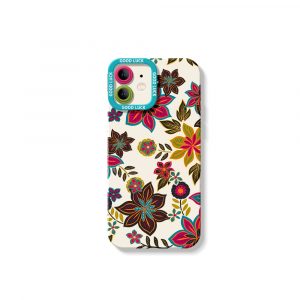 Vibrant Floral Charm Silicone Case for Apple iPhone Series