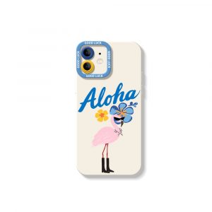 Aloha Flamingo Paradise Silicone Case for Apple iPhone Series