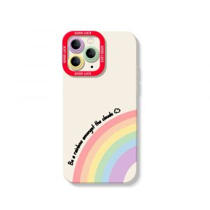 Rainbow Vibes Good Luck Silicone Case for Apple iPhone Series