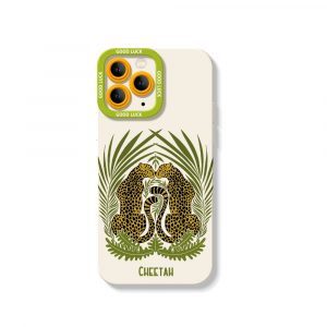 Jungle Cheetah Safari Silicone Case for Apple iPhone Series