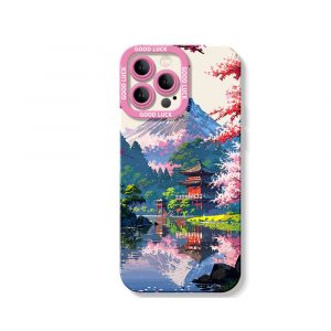 Serene Mountain Escape Silicone Case for Apple iPhone Series