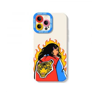 Fierce Flames & Tiger Guardian Silicone Case for Apple iPhone Series
