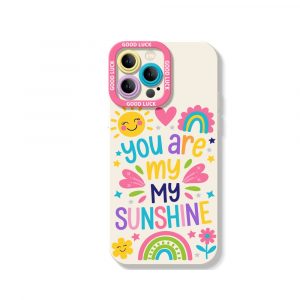 Brighten Your Day Sunshine Vibes Silicone Case for Apple iPhone Series