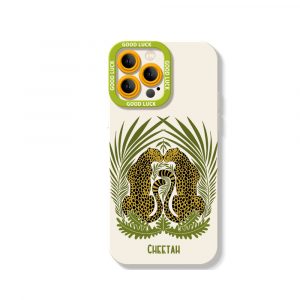 Jungle Cheetah Safari Silicone Case for Apple iPhone Series