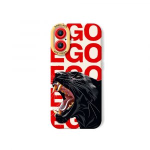 Roaring Black Panther Design Silicone Case for Apple iPhone Series - iPhone 17, White