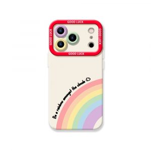 Rainbow Vibes Good Luck Silicone Case for Apple iPhone Series