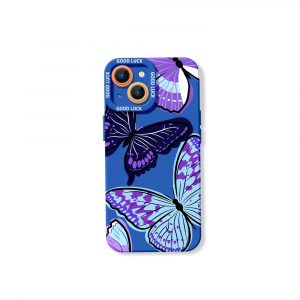 Vibrant Butterfly Delight Silicone Case for Apple iPhone Series