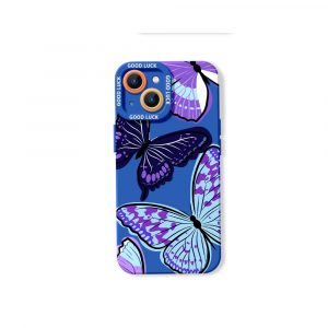 Vibrant Butterfly Delight Silicone Case for Apple iPhone Series