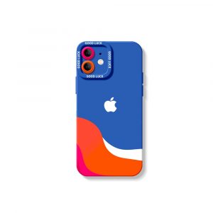 Colorful Wave Design Silicone Case for Apple iPhone Series