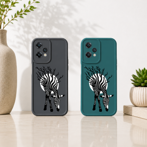 Elegant Zebra Illusion Silicone Case for OnePlus Nord CE 2 Lite 5G