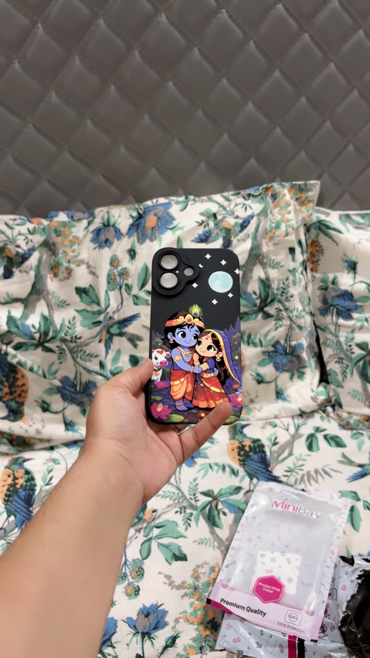 Customer photo of Divine Bliss Cartoon Design Silicone Case for Apple iPhone Series