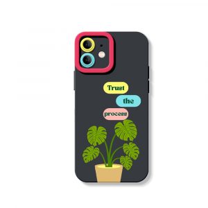 Botanical Bliss Trust the Process Silicone Case for Apple iPhone Series