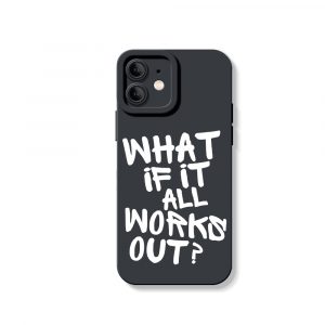 Optimistic Script Quote Silicone Case for Apple iPhone Series