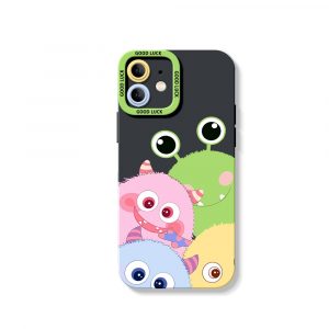 Colorful Monster Friends Silicone Case for Apple iPhone Series
