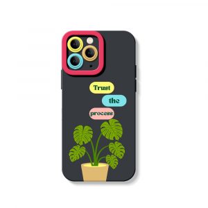 Botanical Bliss Trust the Process Silicone Case for Apple iPhone Series