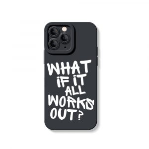 Optimistic Script Quote Silicone Case for Apple iPhone Series