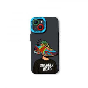 Sneaker Head Vibe Colorful Collage Silicone Case for Apple iPhone Series