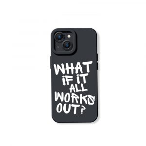 Optimistic Script Quote Silicone Case for Apple iPhone Series