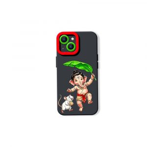Playful Deity Charm Silicone Case for Apple iPhone Series